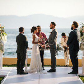 Destination weddings | sunset Beach wedding