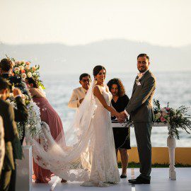 Destination weddings | sunset Beach wedding